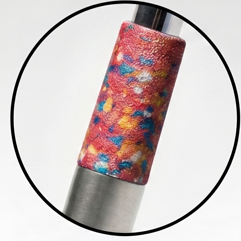 Feral Golf “The Red Pollack” Ferrule – Abstract Paint Splatter