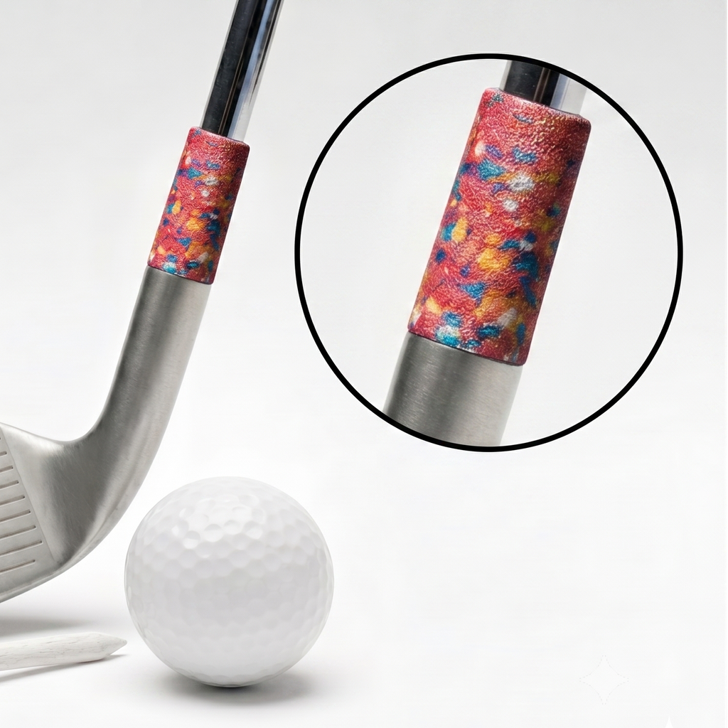 Feral Golf “The Red Pollack” Ferrule – Abstract Paint Splatter