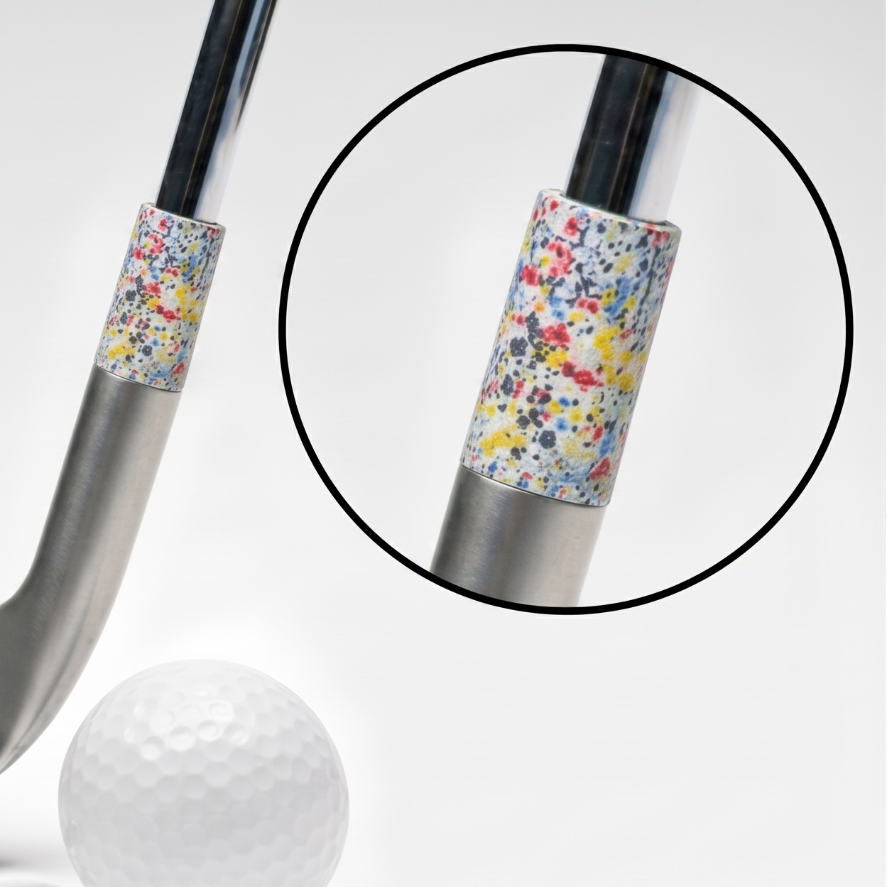 Feral Golf “The Pollack” Ferrule – Abstract Paint Splatter