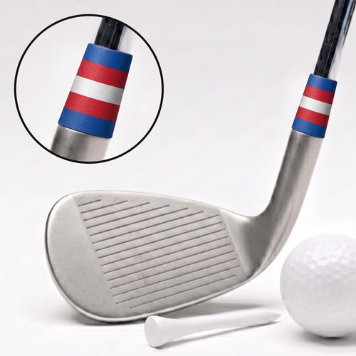 blue and crimson bands ferrule