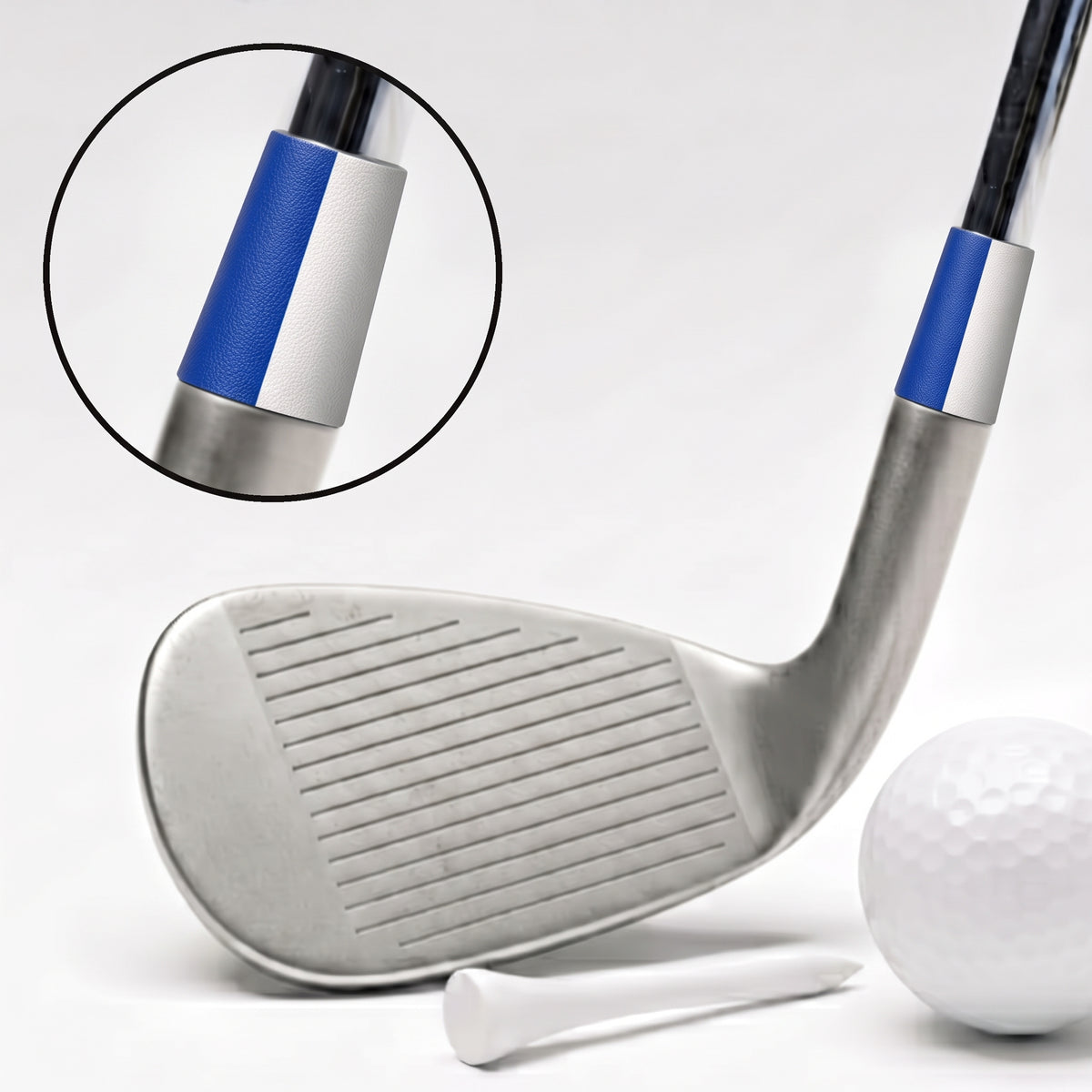 blue and white split ferrule
