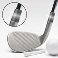 Brushed Titanium Ferrule - on a wedge, with a magnified close-up