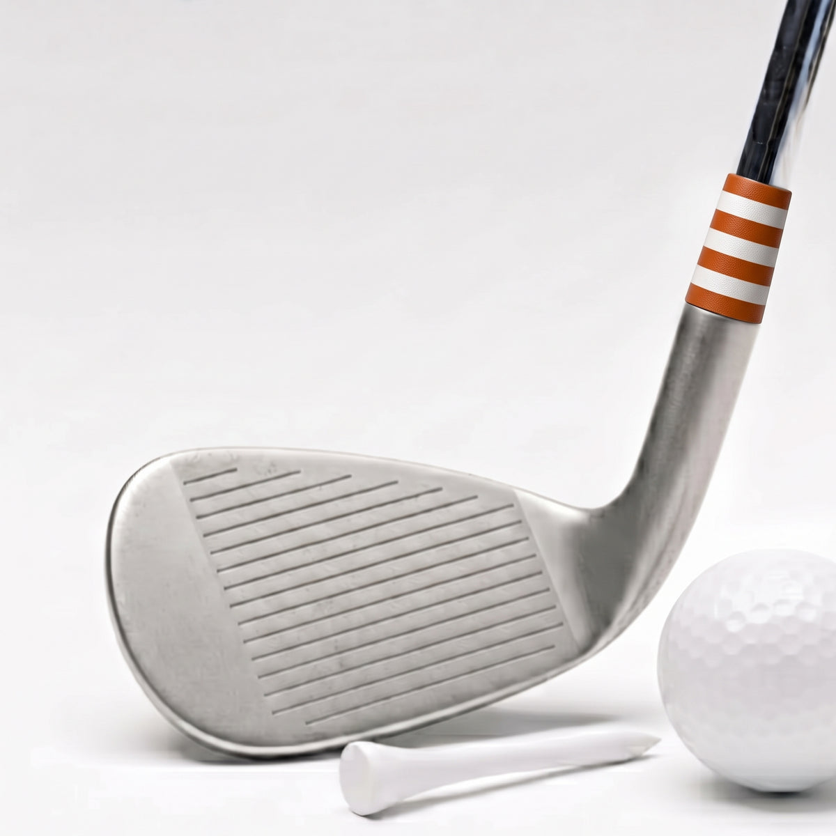 burnt orange and white split ferrule