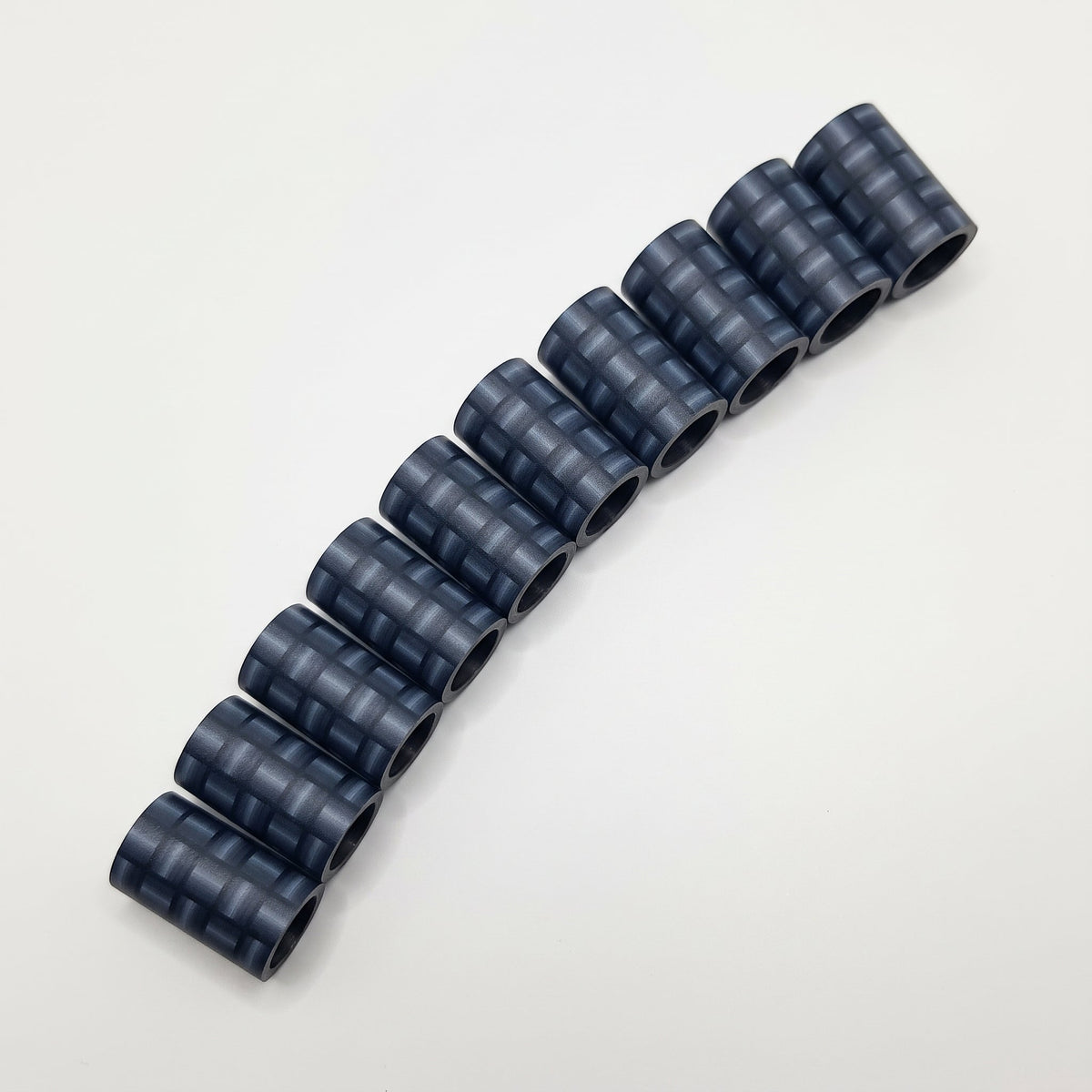 Carbon Weave Ferrule - 10-pack laid out