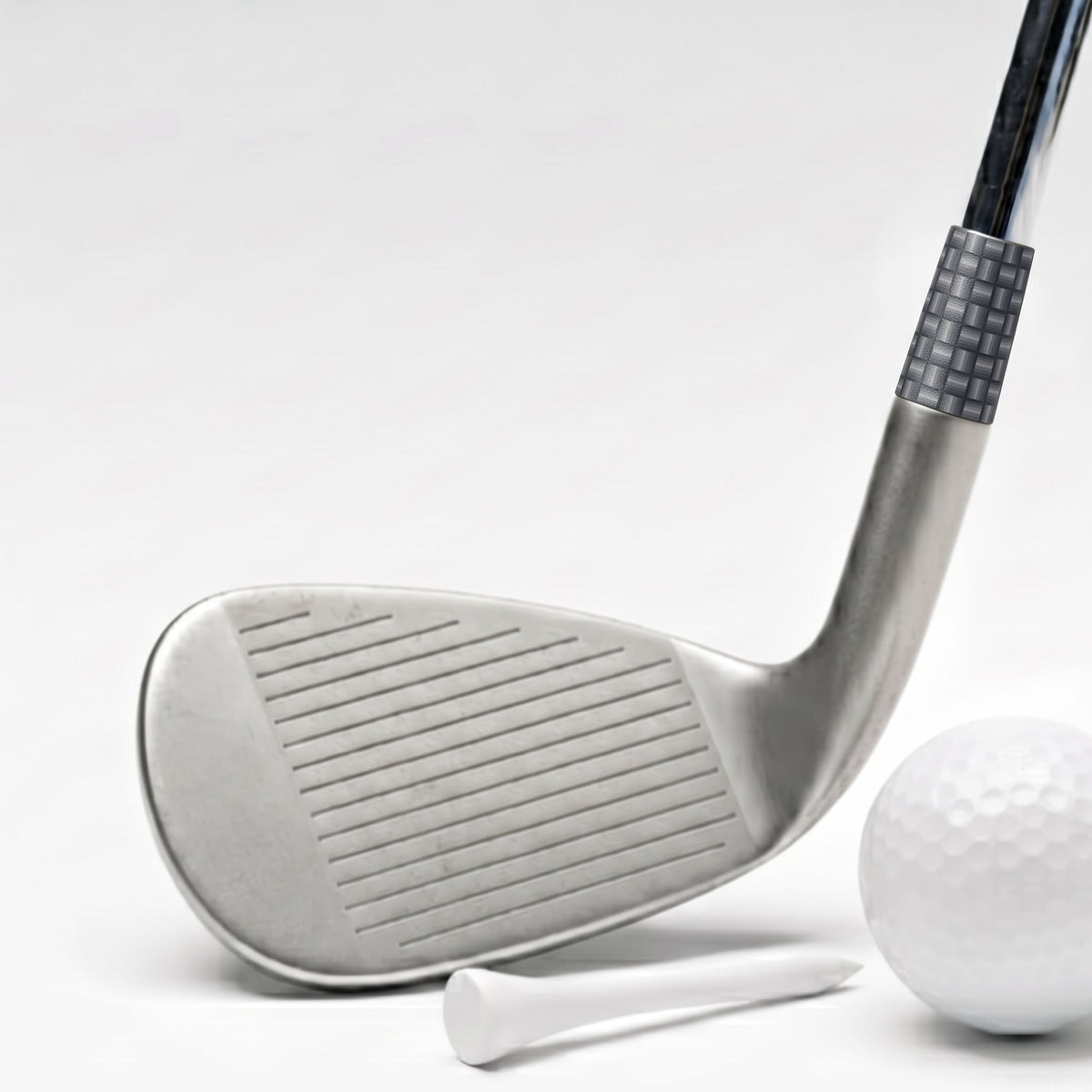 Carbon Weave Ferrule - Fine - on a wedge