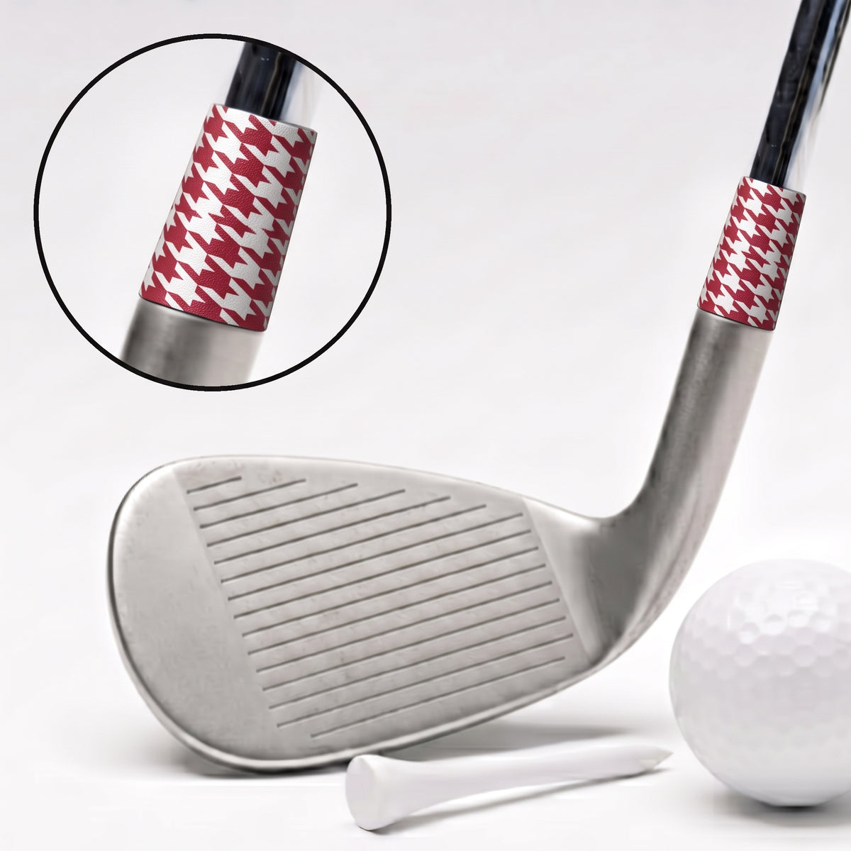 crimson houndstooth ferrule