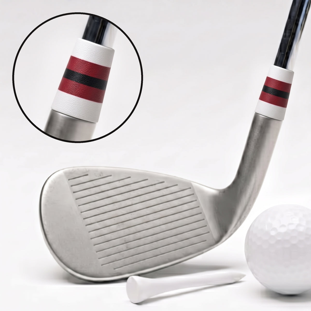 garnet black and white bands ferrule