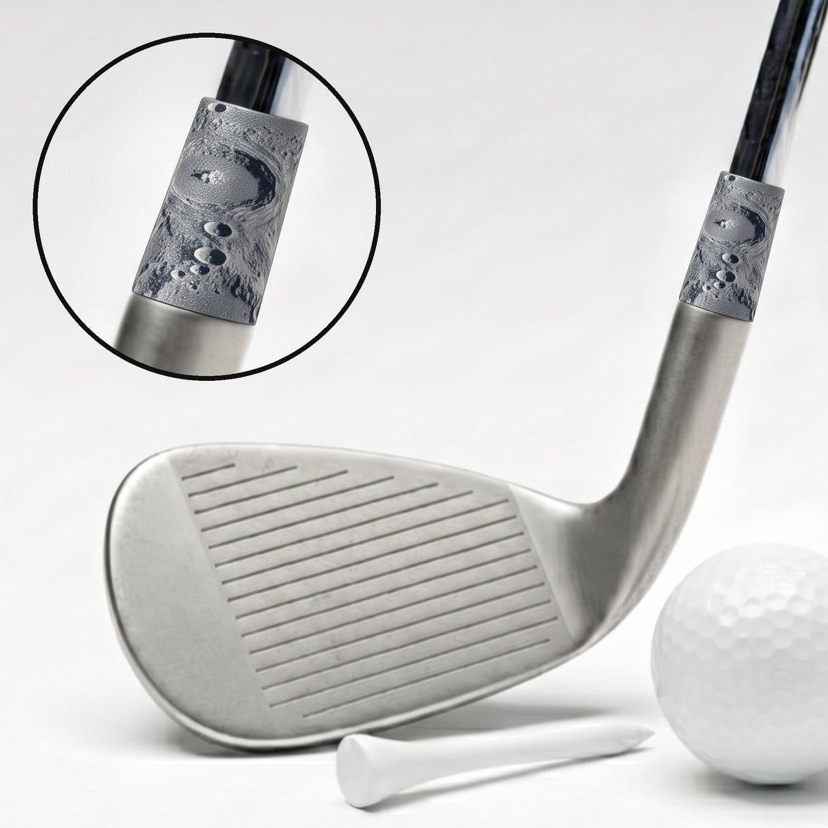 Luna Ferrule - on a wedge, with a magnified close-up