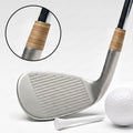 Maple Ferrule - Straight - on a wedge, with a magnified close-up
