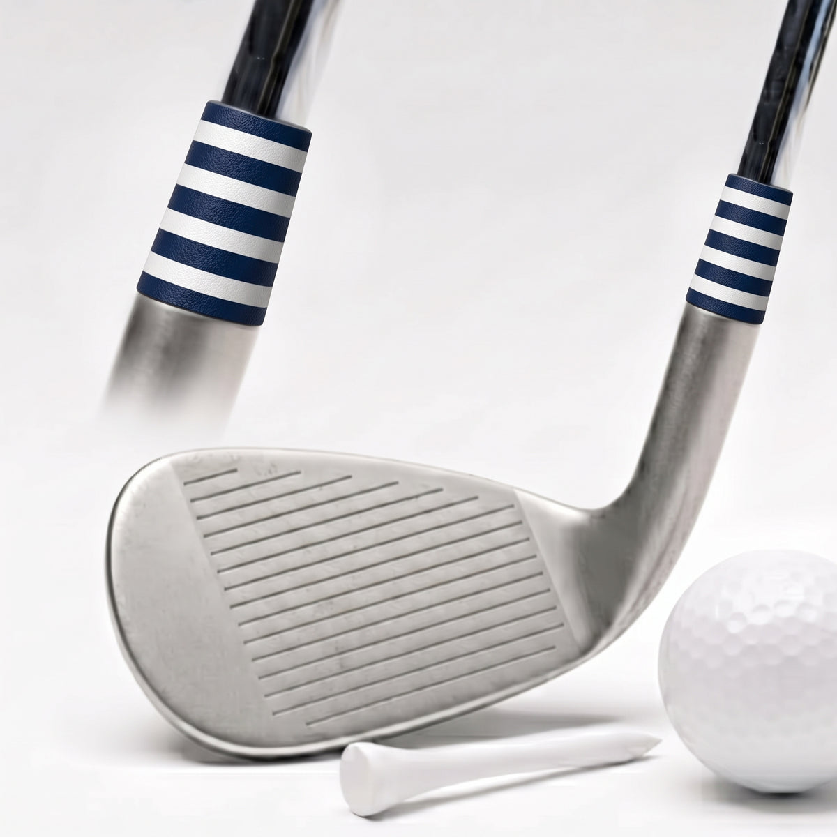 navy and white bands ferrule