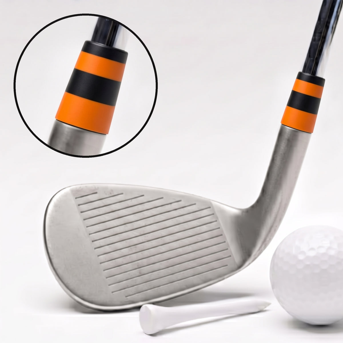 orange and black bands ferrule