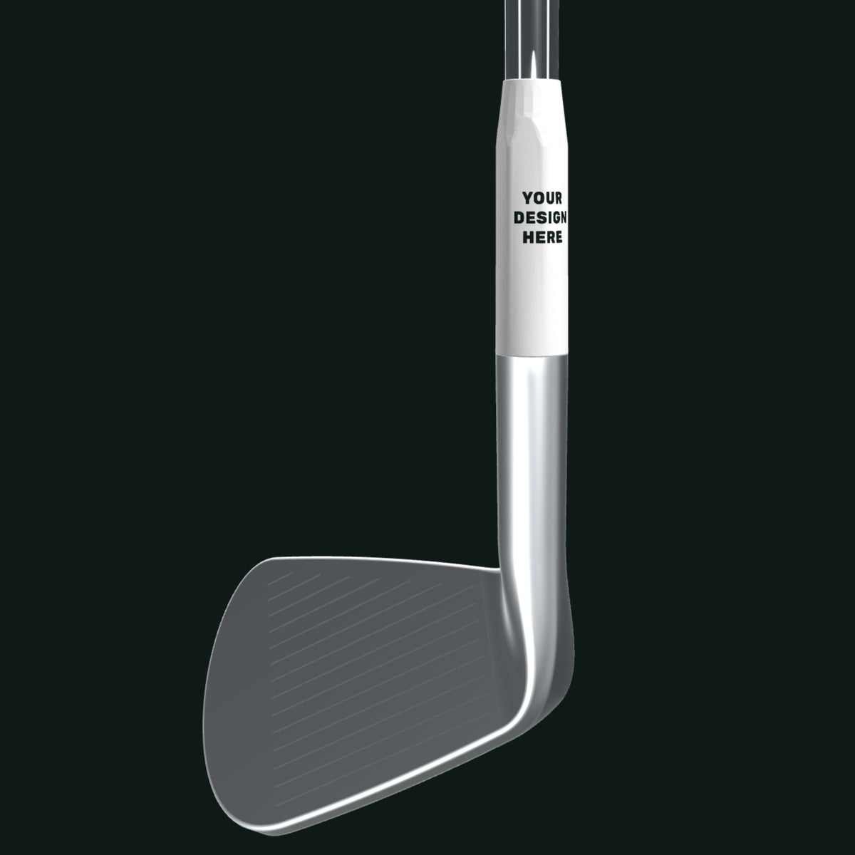 Your design on a 2" Standard golf ferrule installed on an iron - Feral Golf Co.
