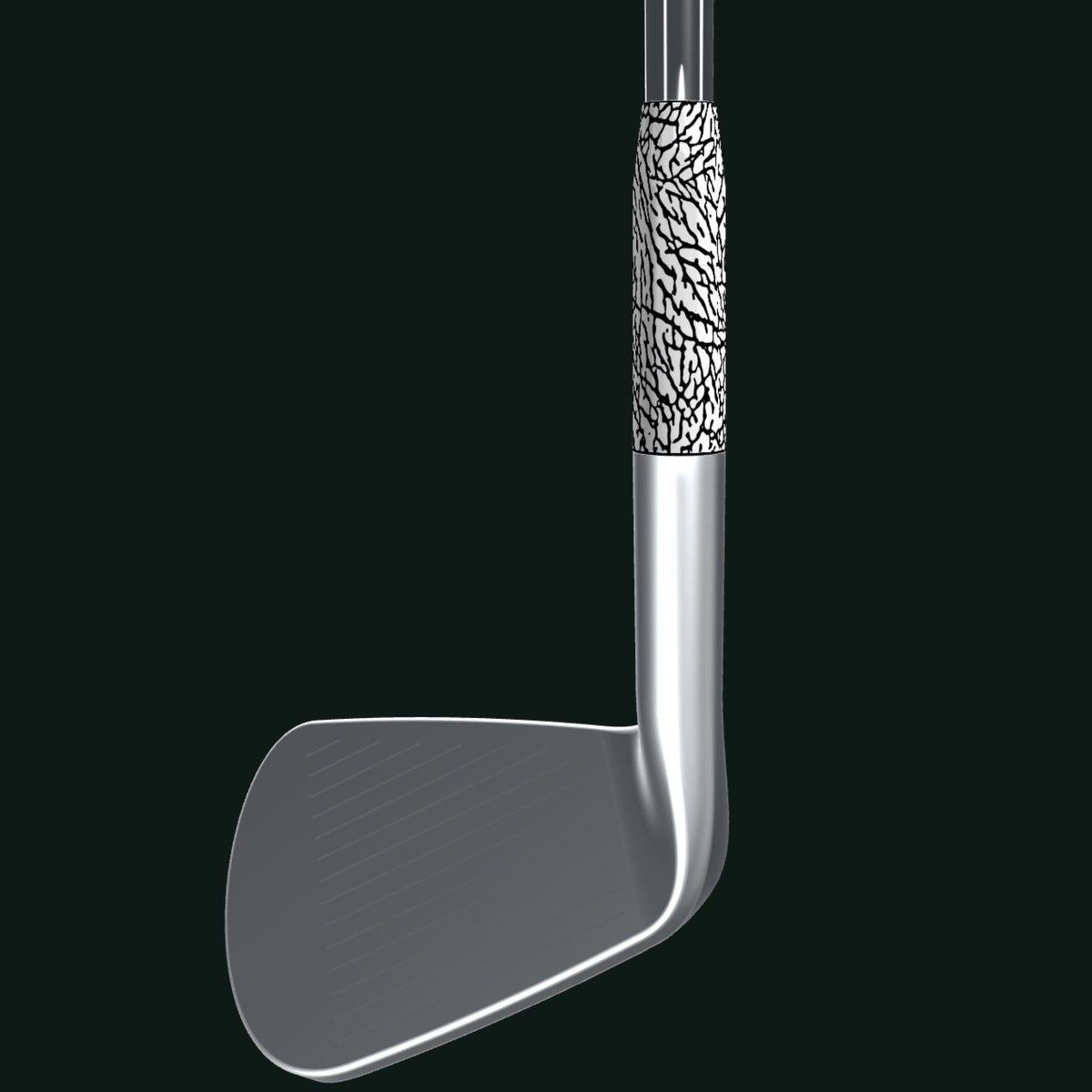 Elephant Skin 2" Standard golf ferrule installed on an iron - Feral Golf Co.