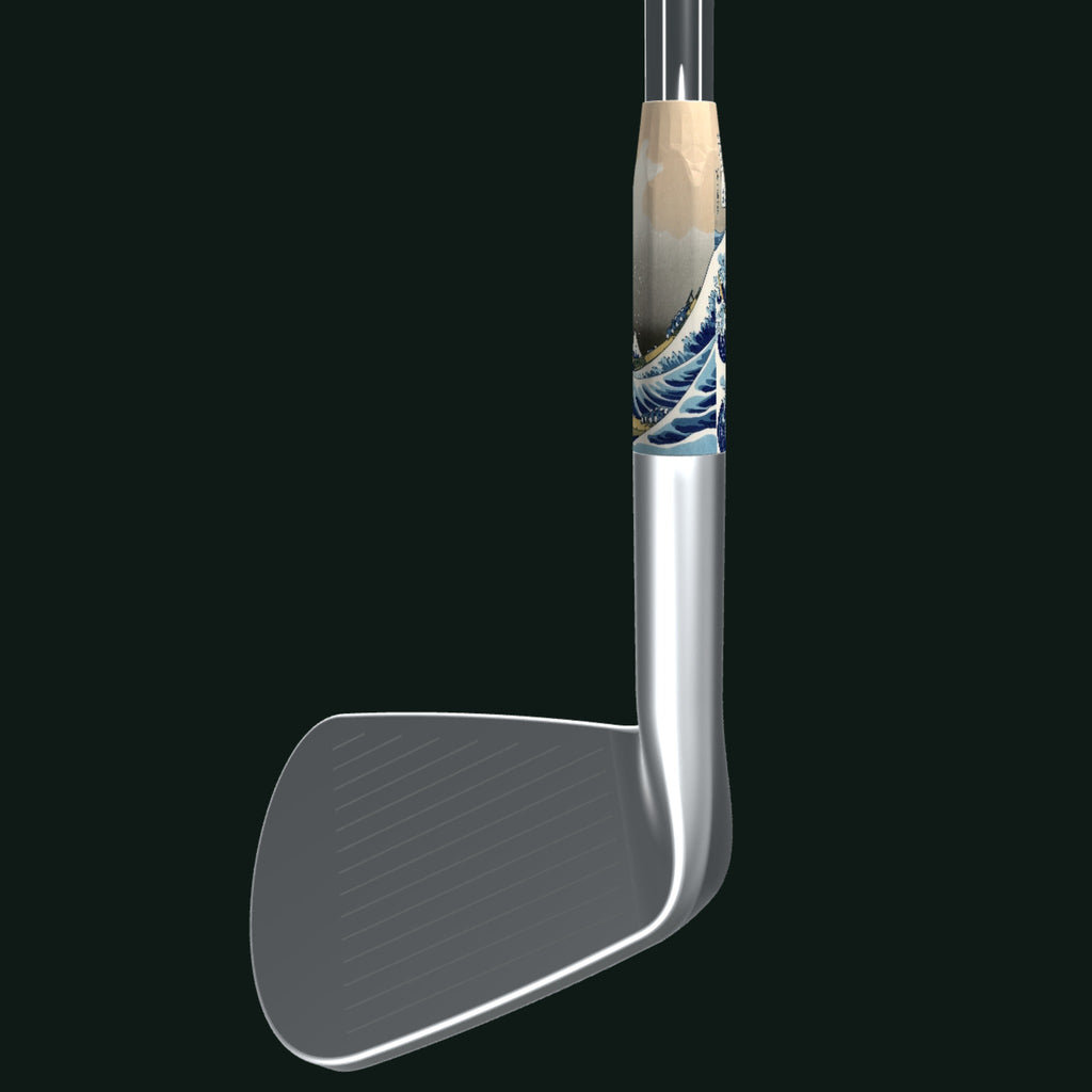 Tsunami 2" Standard golf ferrule installed on an iron - Feral Golf Co.