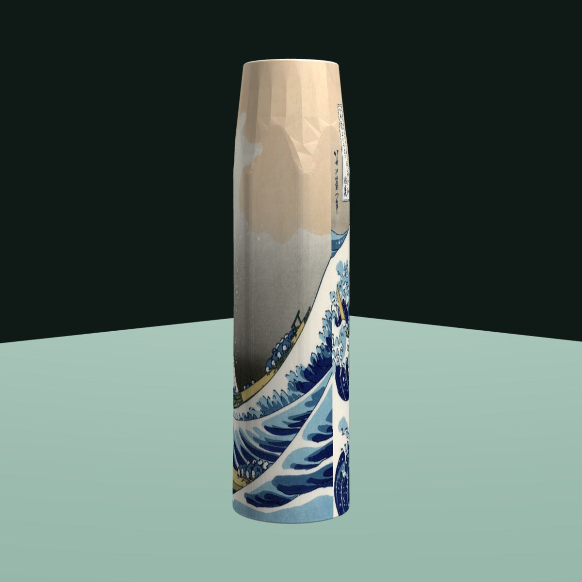 Tsunami design on a 2" Standard golf ferrule - Feral Golf Co.