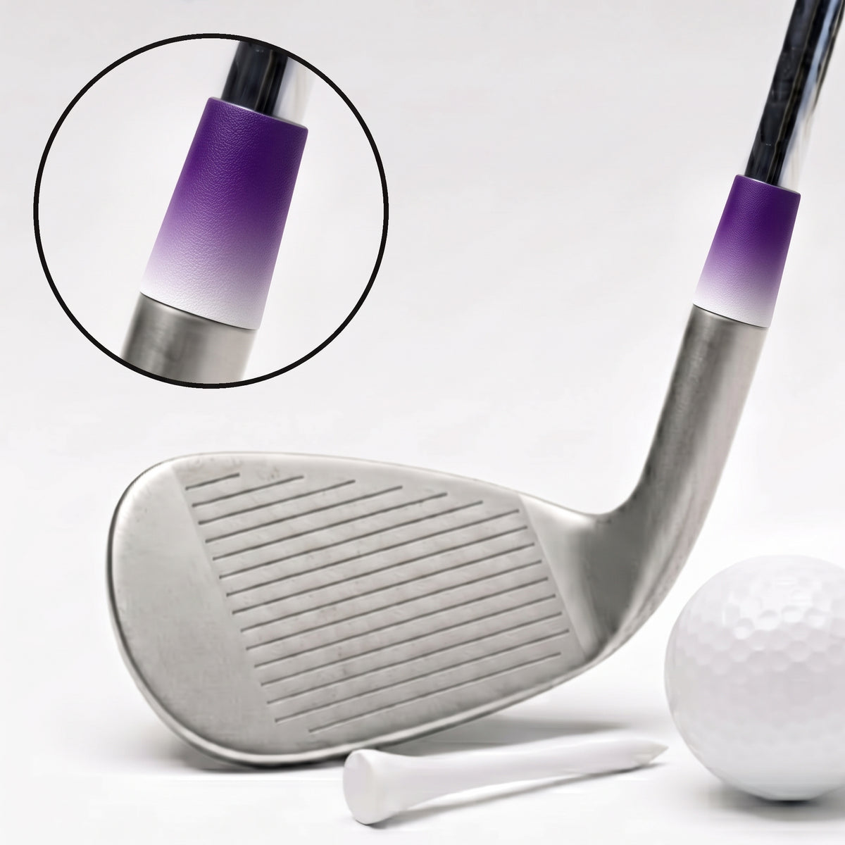 purple and white fade ferrule