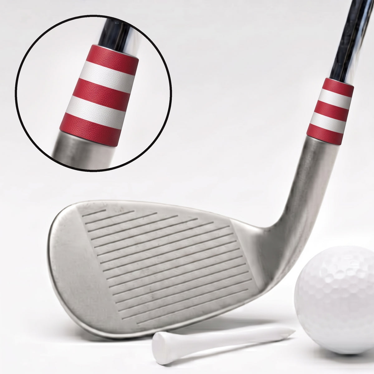 red and white block ferrule