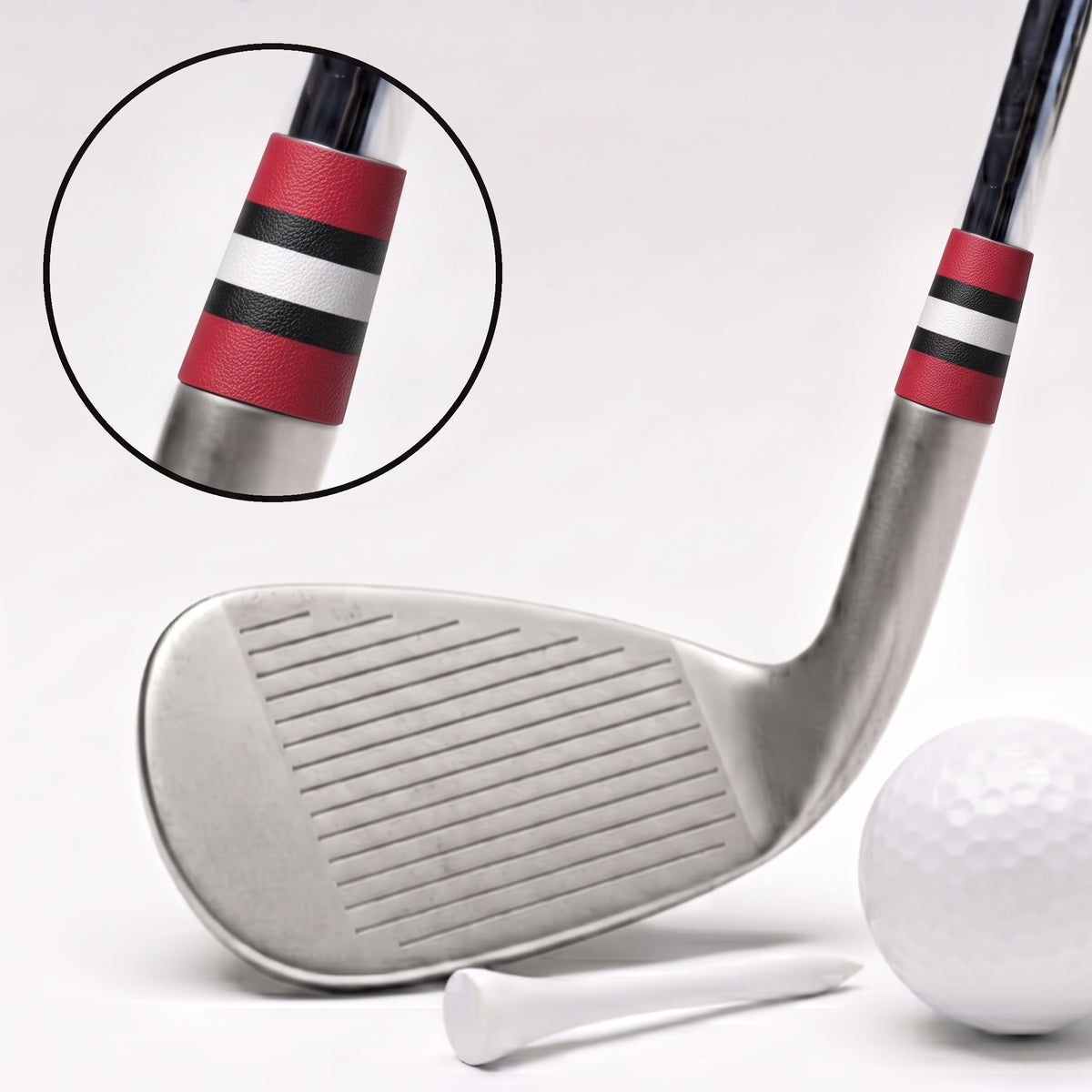 red black and white bands ferrule