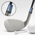 Starry Night Ferrule - on a wedge, with a magnified close-up