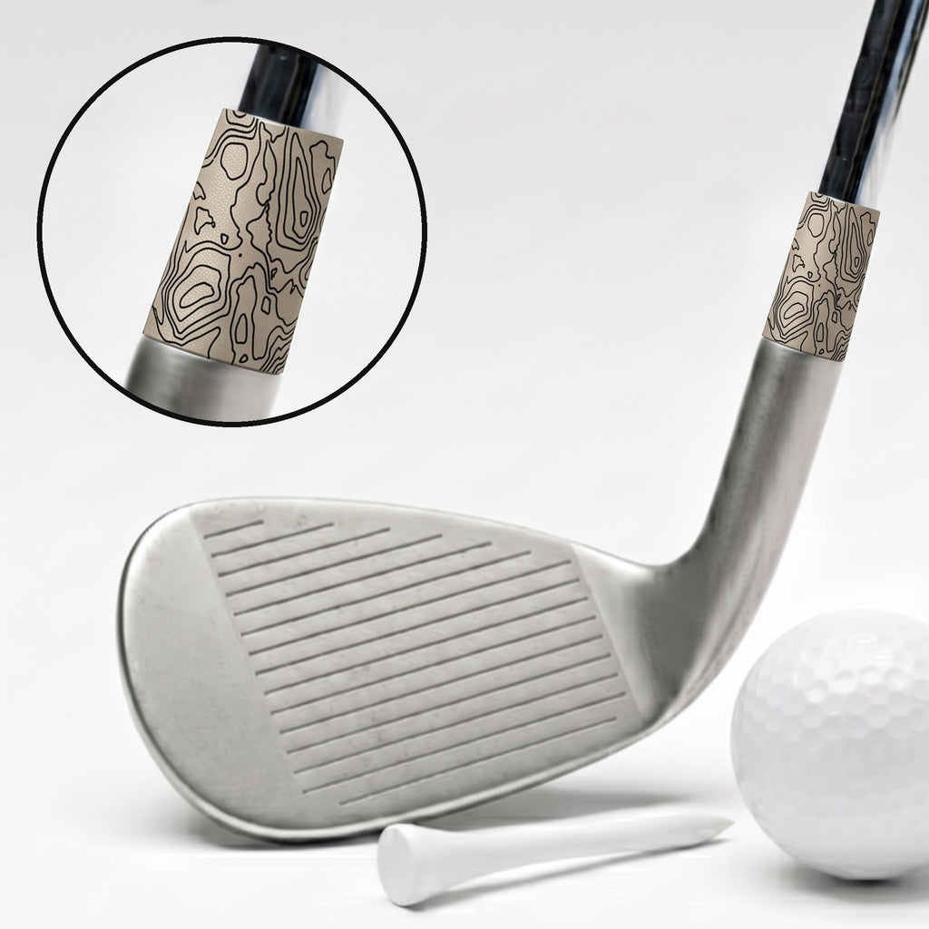 Topo - Cream Ferrule - on a wedge, with a magnified close-up