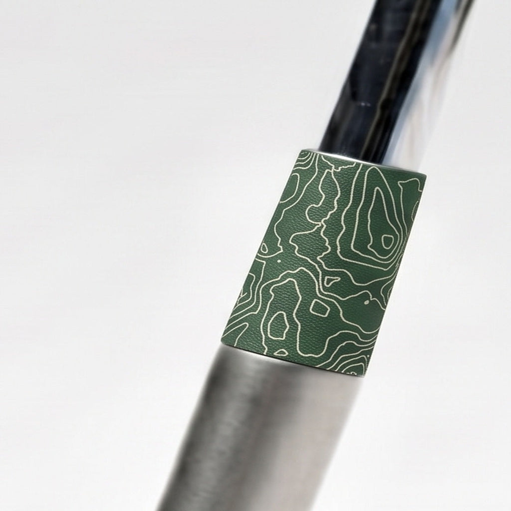 Topo - Green Ferrule - close-up of the ferrule on the hosel