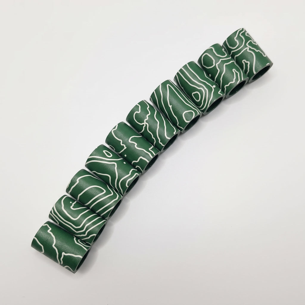 Topo - Green Ferrule - 10-pack laid out