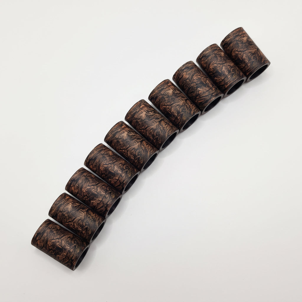 Treebark Ferrule - 10-pack laid out