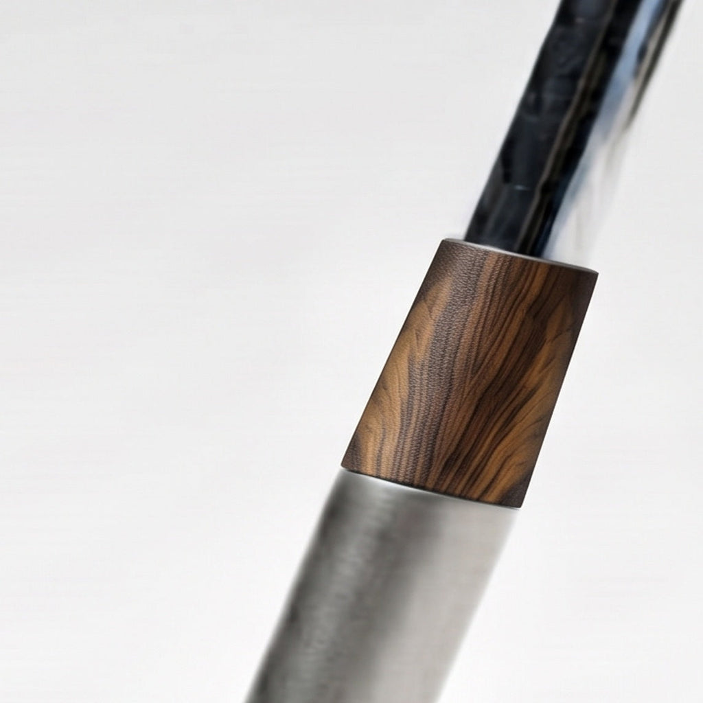 Walnut Ferrule - close-up of the ferrule on the hosel