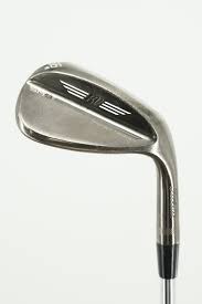 Worn Vokey wedge, before, angle one